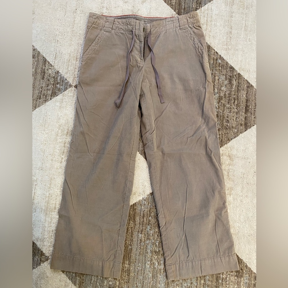 Pure DKNY Women’s Wide Leg Corduroy Casual Tan Pants Size 10